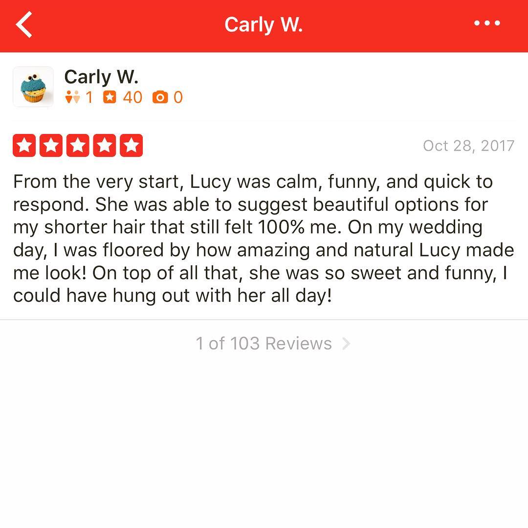 Because it’s a beautiful Saturday in October we thought we’d share more joy with another 5⭐️ review